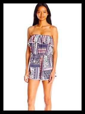 💕NWT Rewind Shorts Coral Glaze Romper💕